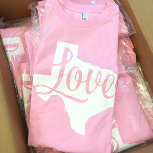 New Love Texas Shirts in Pink Are Here!