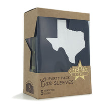 Texas Party Pack Can Sleeves in Five Colors - Set of 5