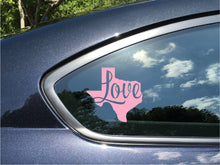 Texas Car Decal Love Texas Pink Vinyl Window Sticker