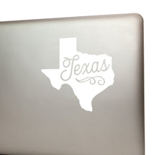 Texas Car Decal White Texas Shaped Vinyl Car Window Sticker