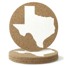 Texas Cork Coasters 3.5 Inch Coasters - Set of 4